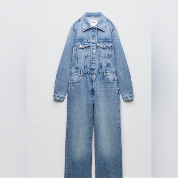 Zara Pants - Zara denim jumpsuit